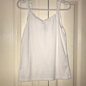 girls white Hanes cami